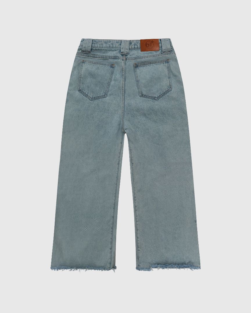 Badface Denim Cut Jeans