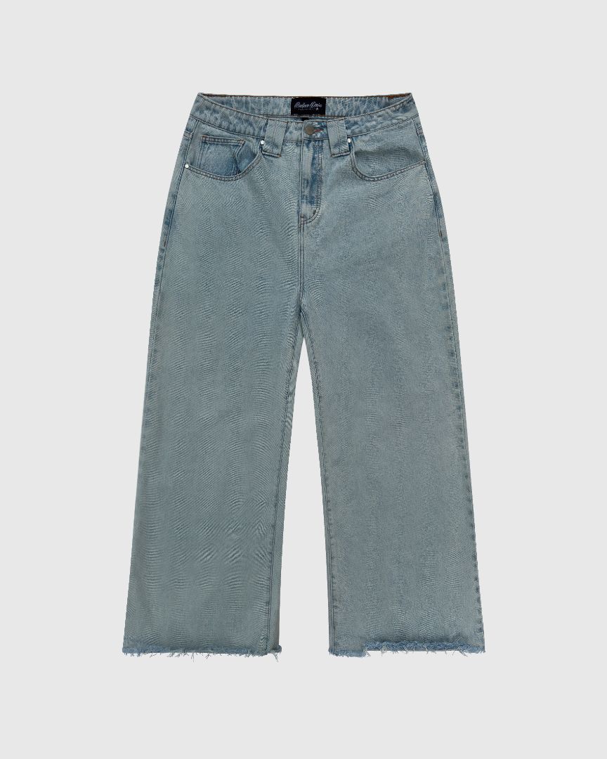 Badface Denim Cut Jeans