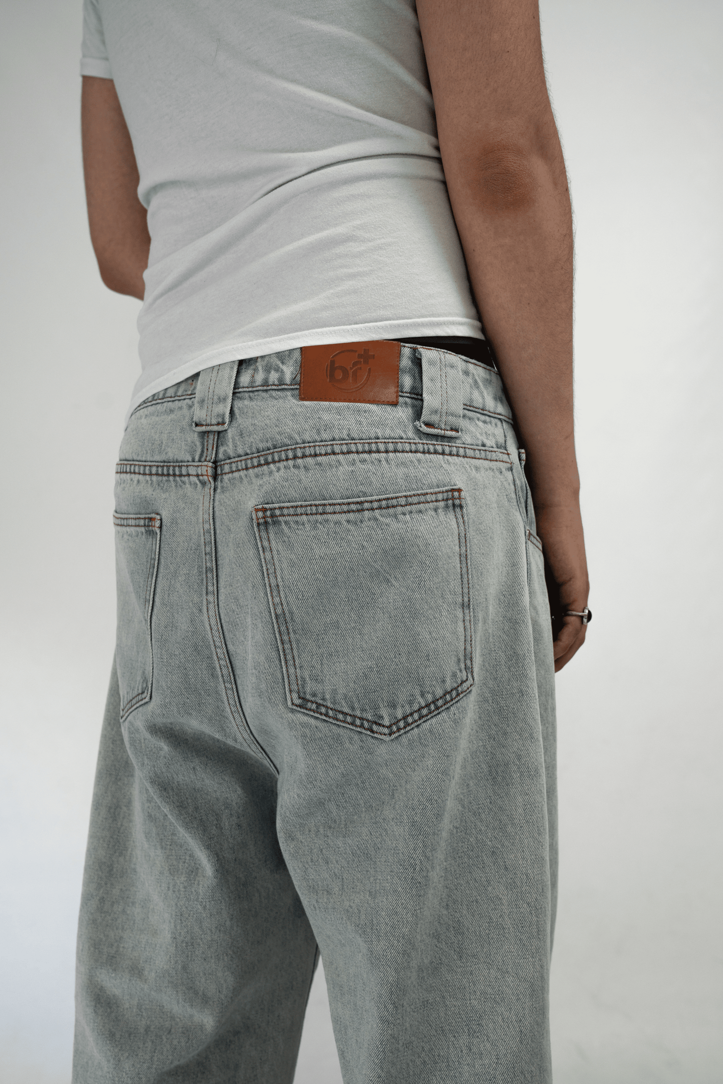 Badface Denim Cut Jeans